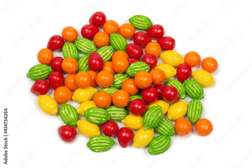 Chewing gums isolated on white background. Chewing gums isolated on white background.