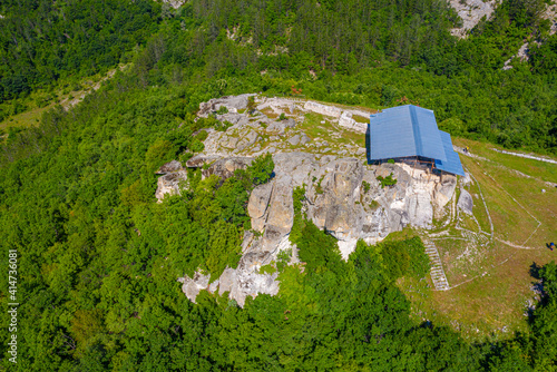 Thracian sanctuary near Bulgarian village Tatul photo