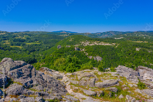 Thracian sanctuary near Bulgarian village Tatul photo