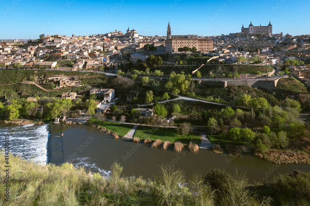 Panoramic view of Toledo, Castilla-La Mancha, Spain