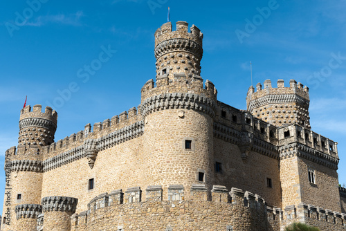 New castle of Manzanares el Real, Madrid province, Spain