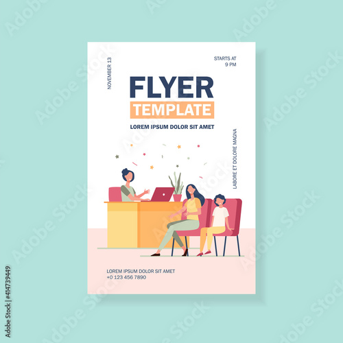 Unhappy mom talking with angry principal director about son isolated flat vector illustration. Cartoon parent sitting in principal room. Education, school and family control concept