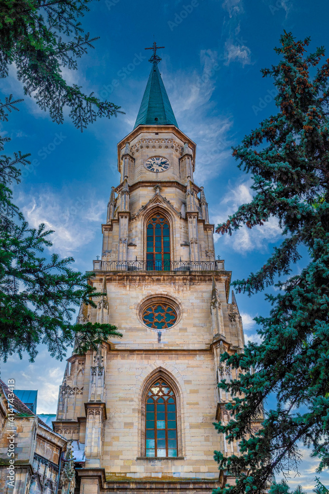 Roman catholic church St. Michael in Cluj-Napoca, Romania