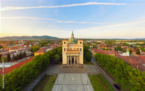 Cathedral of Vac city in Hungary. Splendid relegous historical church. christianly cathedral photo