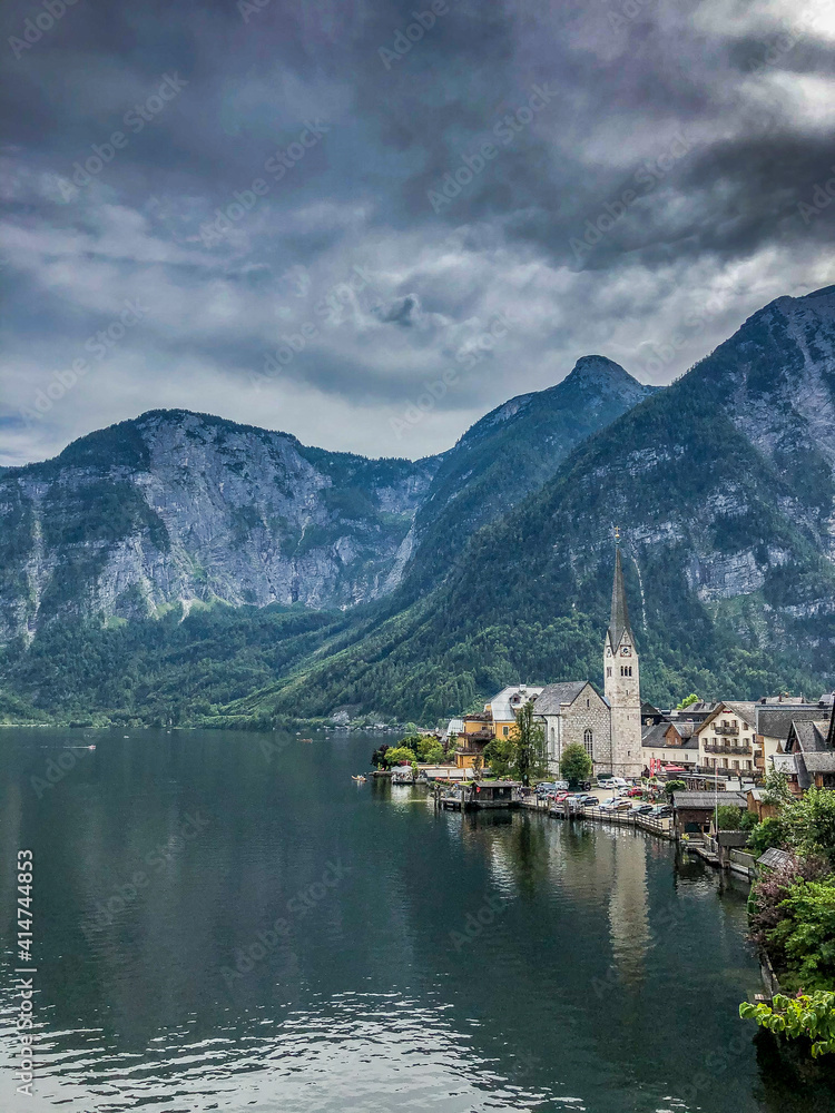 Hallstatt - Panorama of the Lake and the town