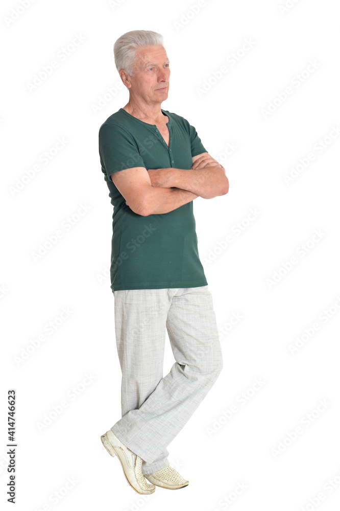 portrait of senior man posing isolated portrait of senior man posing isolated