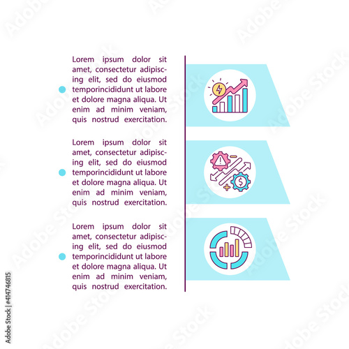 Energy efficiency optimization concept icon with text. Climate change. Environmental responsibility. PPT page vector template. Brochure, magazine, booklet design element with linear illustrations