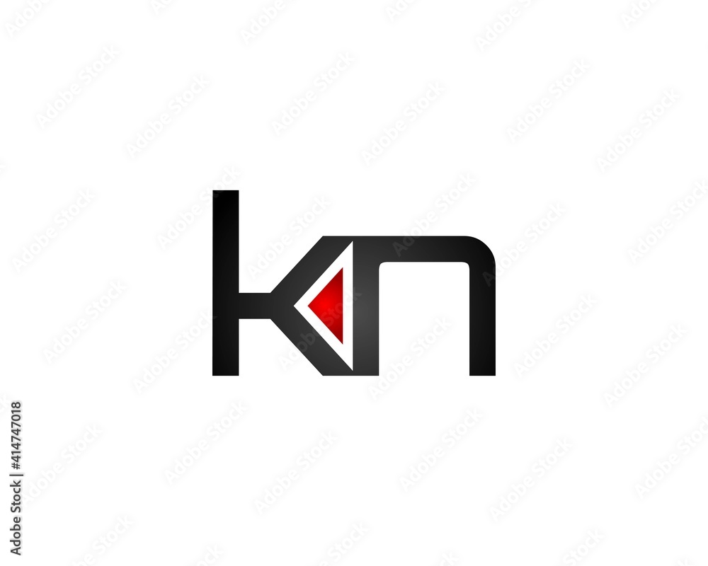 KN Logo Design Graphic by StrangerStudio · Creative Fabrica