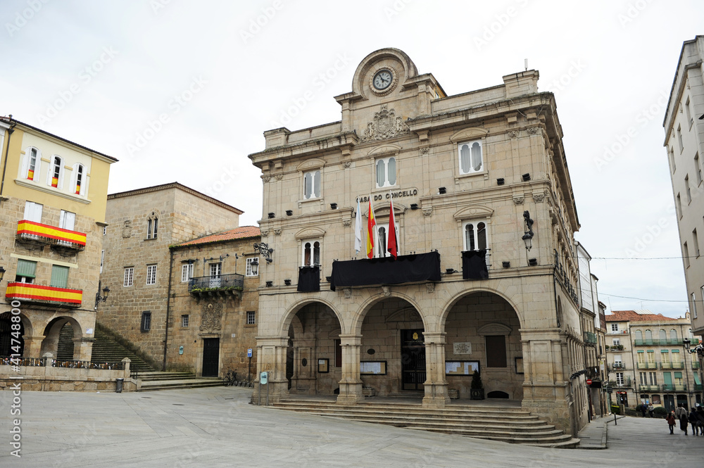 Ayuntamiento de Orense Concello de Ourense Plaza Mayor Praza Maior de Ourense Orense, Galicia, España