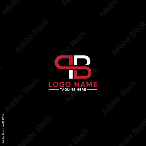 Abstract Modern and creative QB logo design vector template