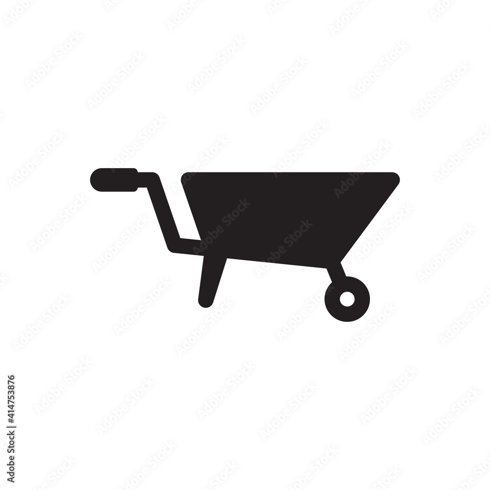 Barrow cart icon sign symbol Barrow cart icon sign symbol