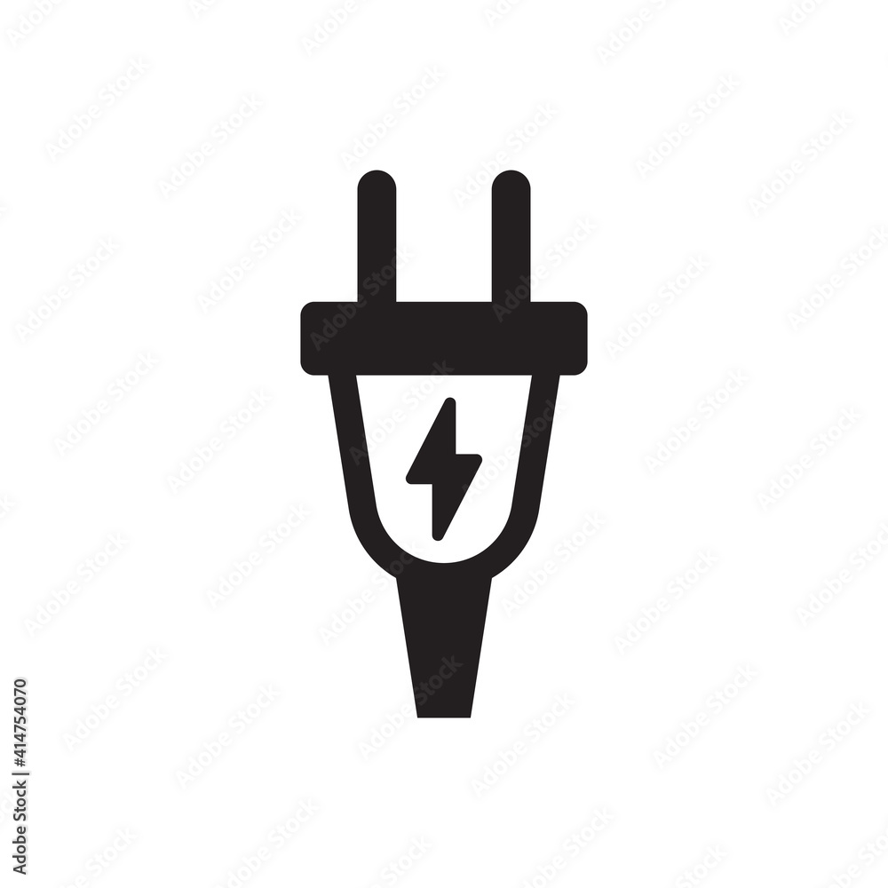 Electric plug icon - power connect icon Electric plug icon - power connect icon