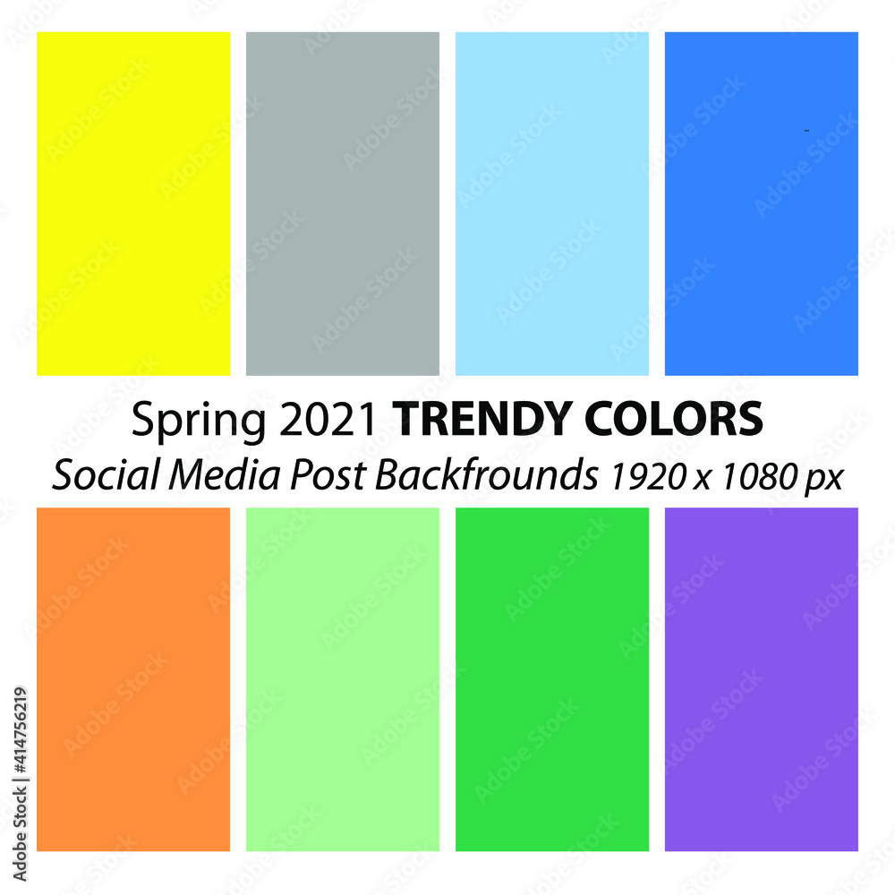 Social Media Post Background 1920x1080 trendy colors Spring 2021