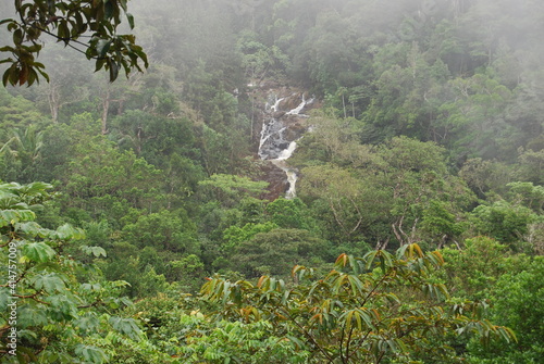 river in the middle of the mountain
