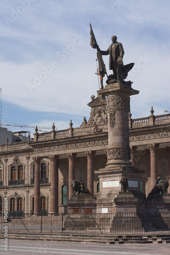 Monument to Benito Juárez in the Macroplaza of Monterrey