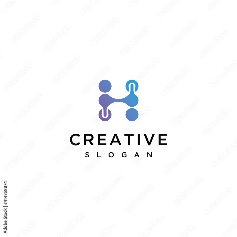 Initial letter logo H monogram Initial letter logo H monogram