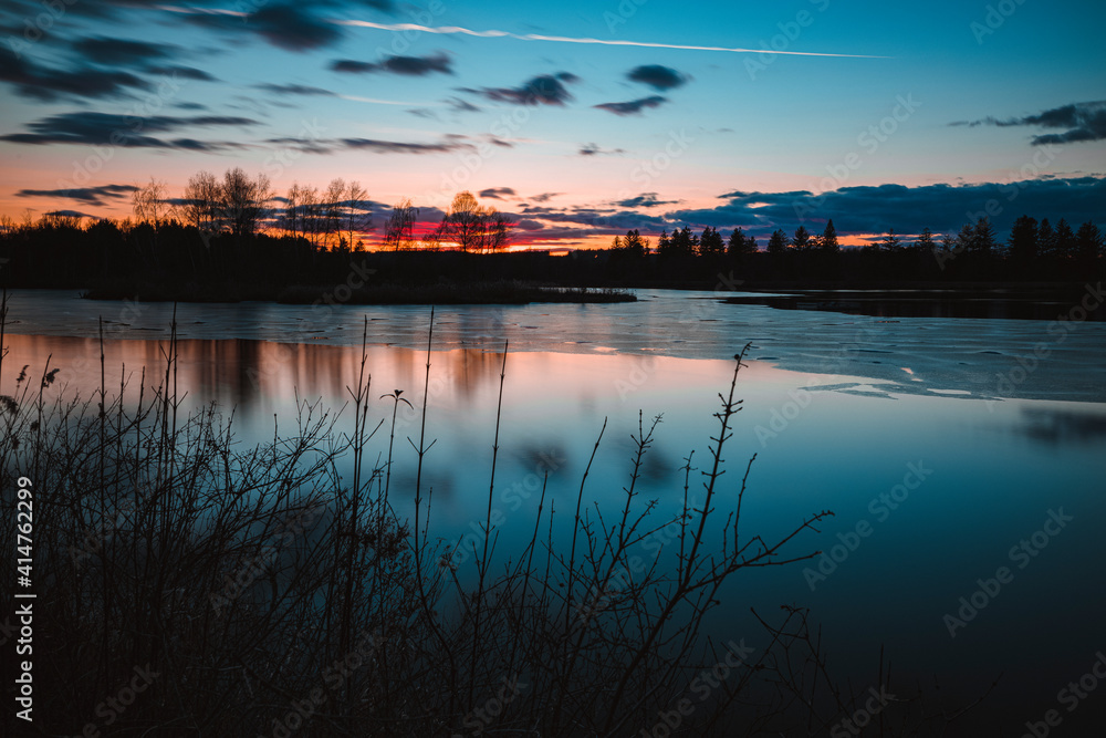Fototapeta premium Sunset Wertach