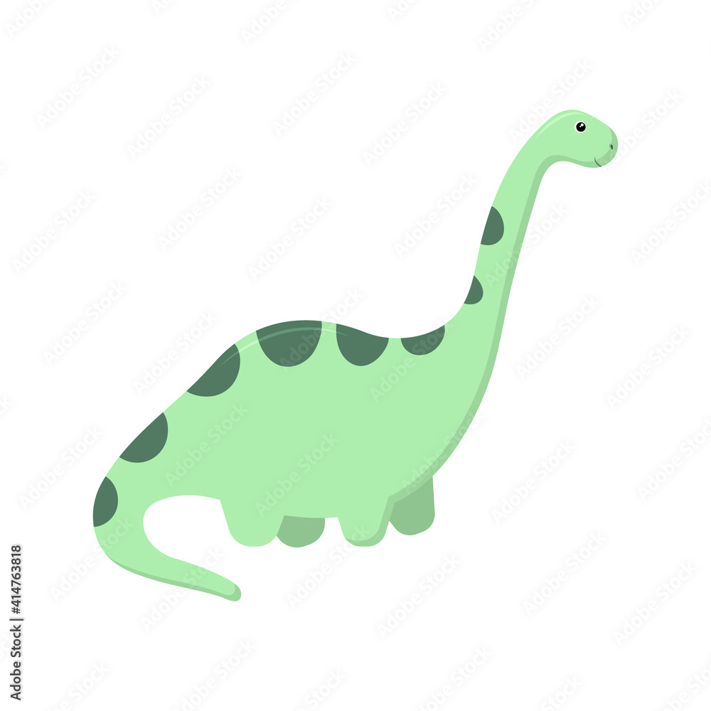 Dinosaur Brontosaurus. Vector illustration. Dinosaur Brontosaurus. Vector illustration.