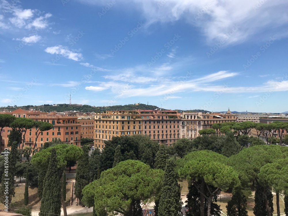 Perspetiva sobre a cidade de Roma