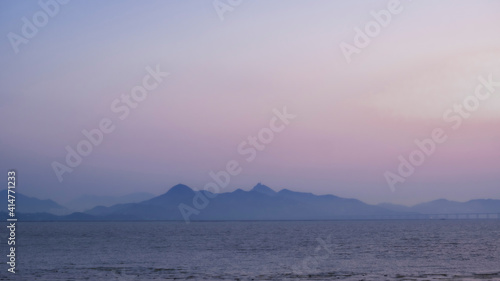 The mountains beyond the sea are like mountains