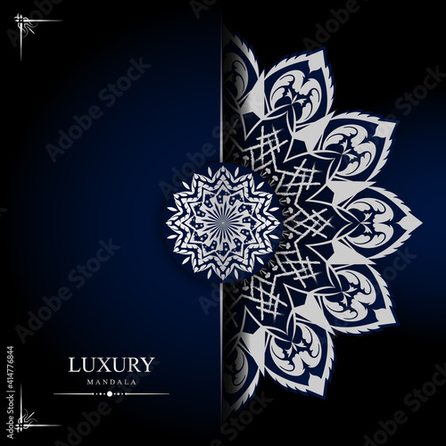 Luxury mandala background with golden arabesque pattern arabic islamic east style.decorative mandala for print, poster, cover, brochure, flyer, banner.