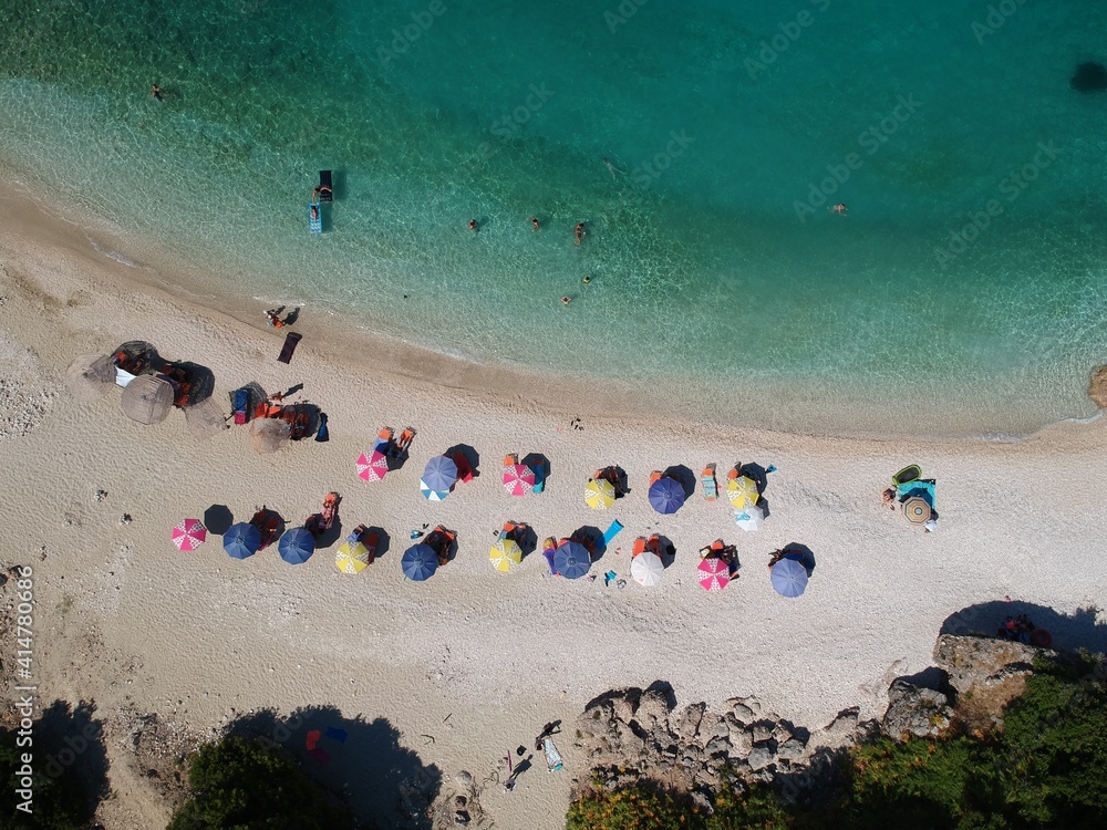 aeria view beach Greece aeria view beach Greece
