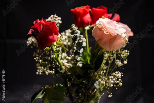 bouquet of red roses