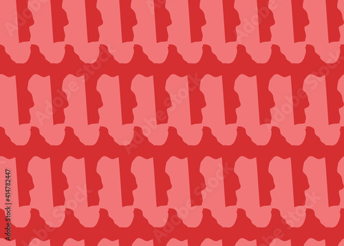 Vector texture background, seamless pattern. Hand drawn, red colors.