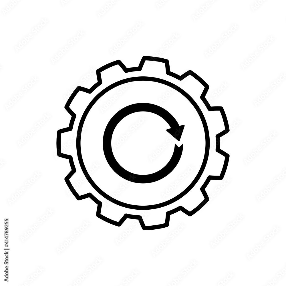 Simple Line Icon process business sign. Vector Illustration EPS10 Simple Line Icon process business sign. Vector Illustration EPS10