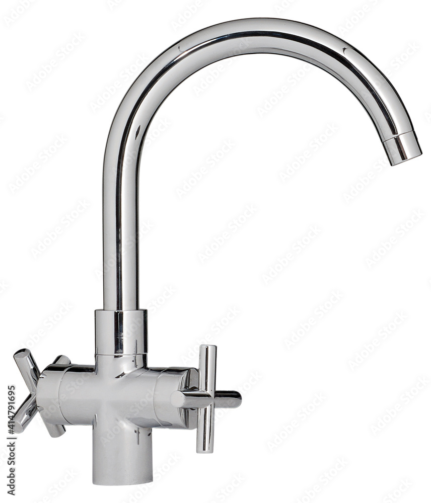 silver faucets for shower and sink
