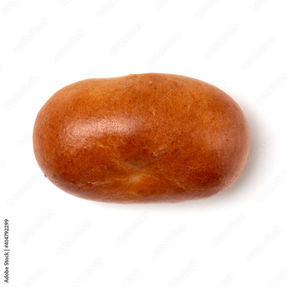 Homemade pasty, Russian stuffed pastry. Pirozhki isolated on white background. Flat lay, top view. Homemade pasty, Russian stuffed pastry. Pirozhki isolated on white background. Flat lay, top view.