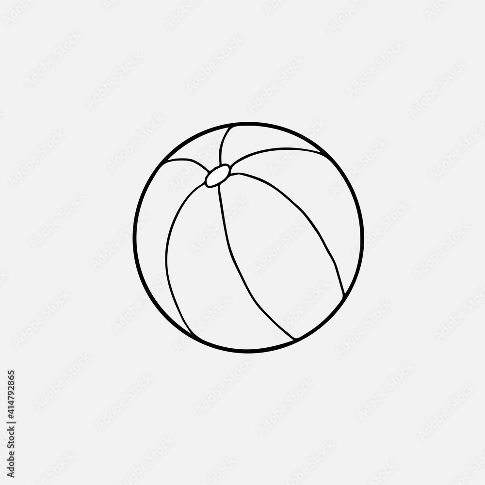 Beach ball isolated on white Beach ball isolated on white