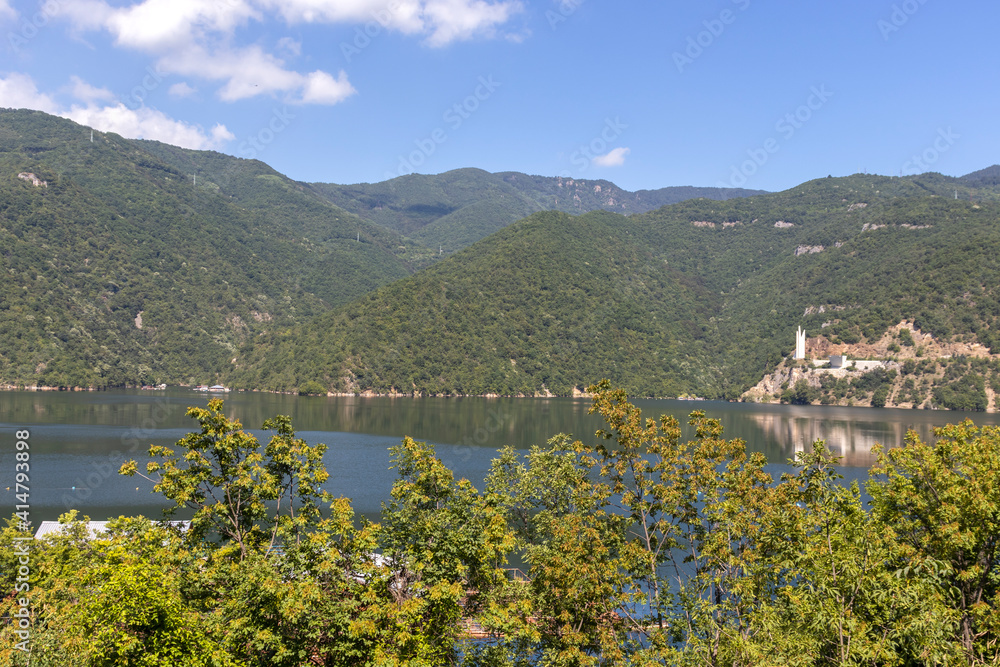 Ladscape of Vacha Reservoir at Rhodope Mountains, Bulgaria