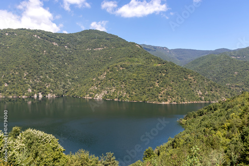 Ladscape of Vacha Reservoir at Rhodope Mountains  Bulgaria