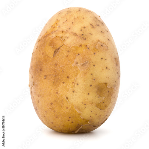 new potato tuber isolated on white background cutout