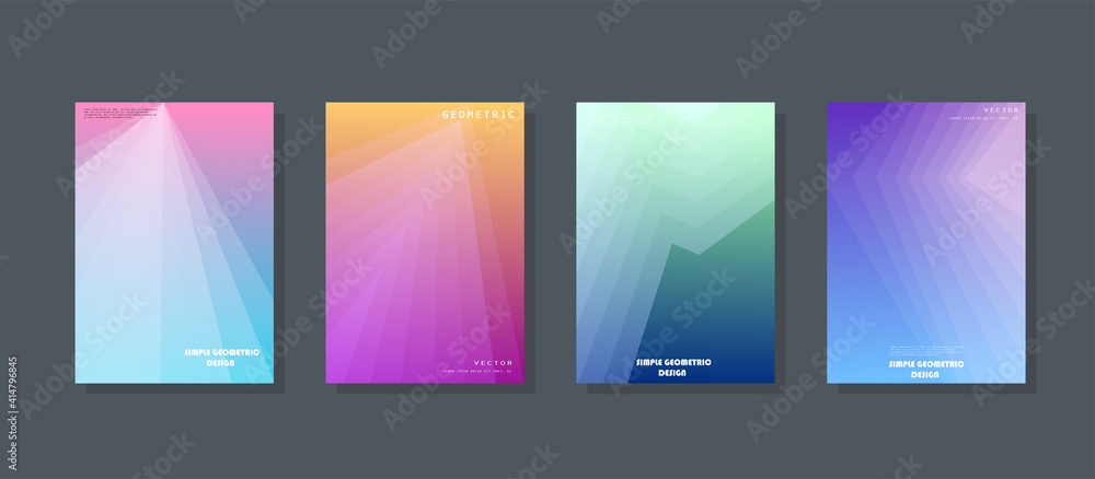 Modern abstract covers set. Futuristic design. Eps10 vector.