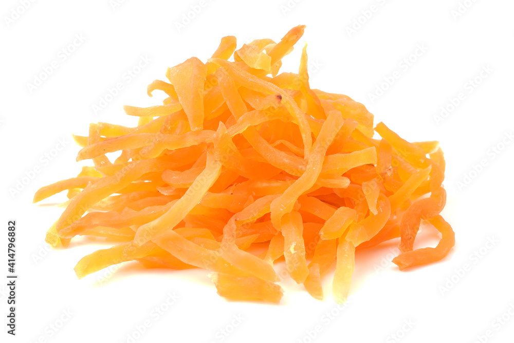dried sweet potato on white background dried sweet potato on white background