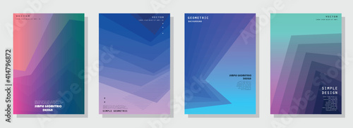 Modern abstract covers set. Futuristic design. Eps10 vector.