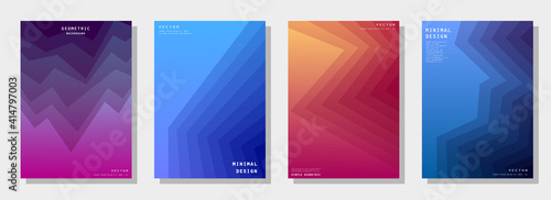 Modern abstract covers set. Futuristic design. Eps10 vector.