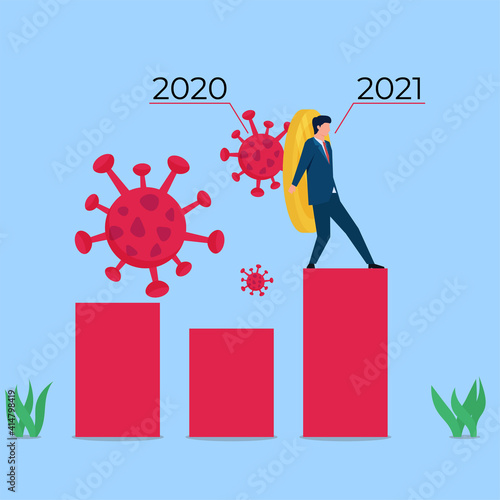 Business flat vector concept illustration.