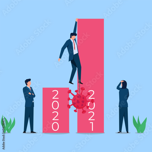 Business flat vector concept illustration.