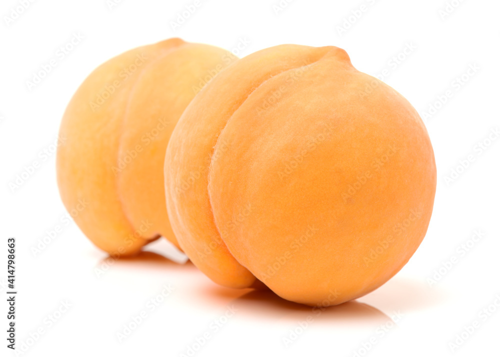 peaches in syrup on a white background peaches in syrup on a white background
