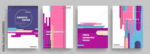 Minimum vector coverage. Artistic covers design. Creative fluid colors backgrounds. Blurred bright colors mesh background. Bright print.