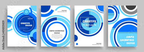 Covers with minimal designs. Abstract backgrounds. Vector frame for text Modern Art graphics for hipsters