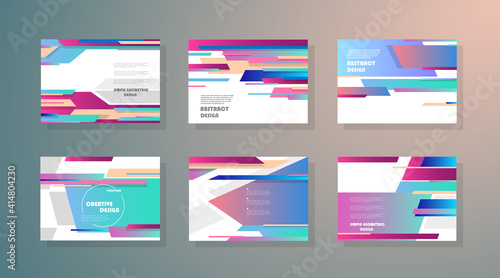 Covers with minimal designs. Abstract backgrounds. Vector frame for text Modern Art graphics for hipsters