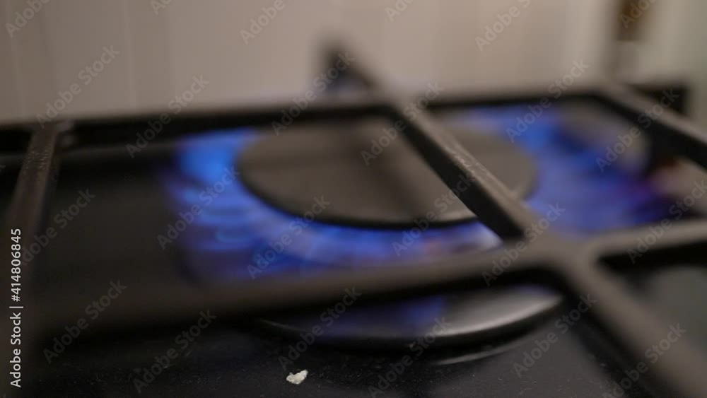 Gas Burner Closeup Gas Burner Closeup