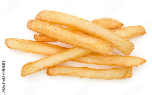French Fried Potatoes isolated over white background