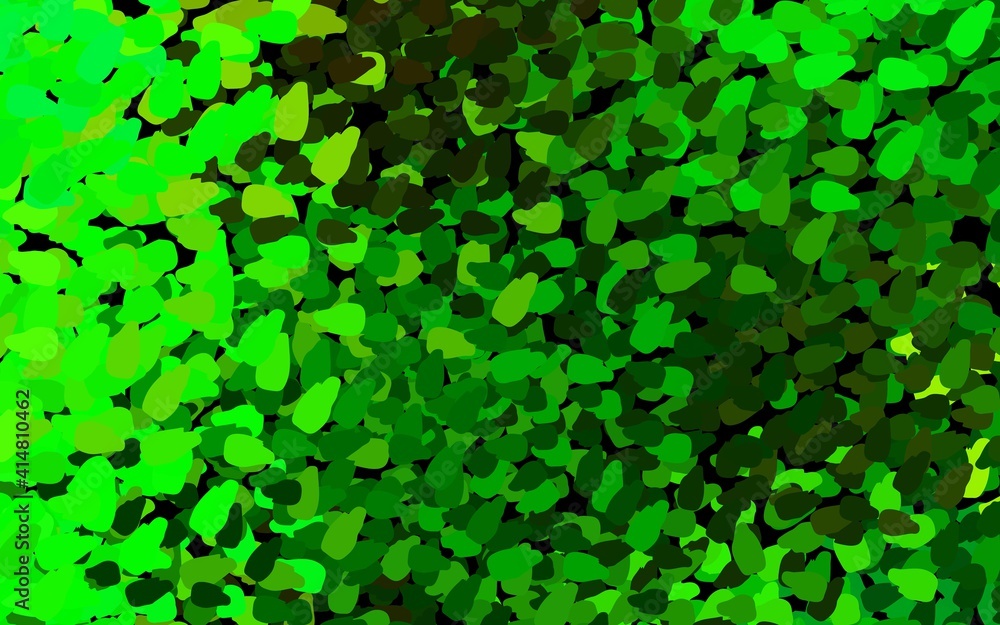 Dark Green, Yellow vector pattern with random forms. Dark Green, Yellow vector pattern with random forms.