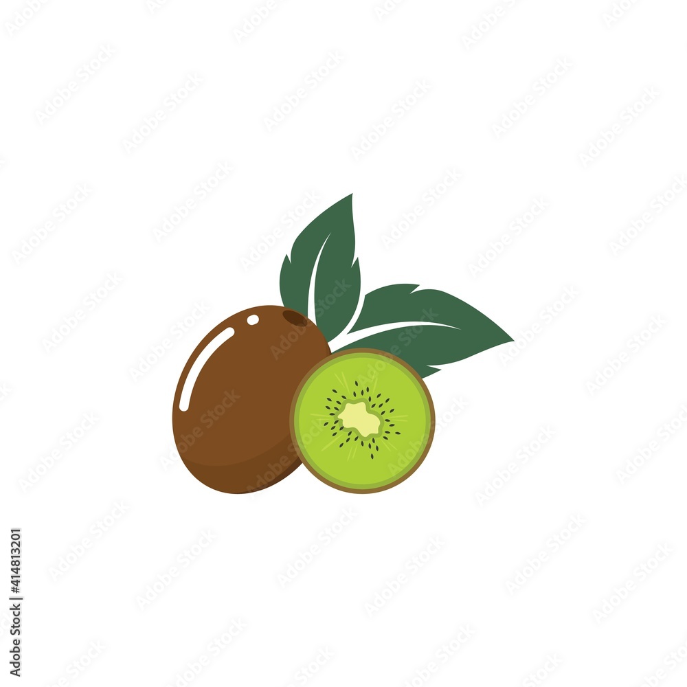 Obraz premium kiwi fruit icon vector illustration design