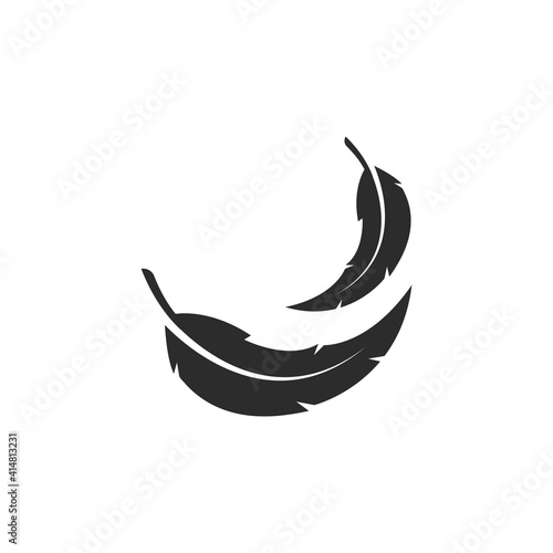 feather icon illustration vector template
